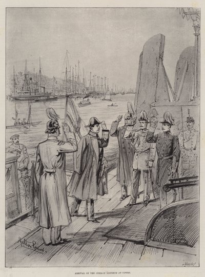 Arrival of the German Emperor at Cowes by Melton Prior